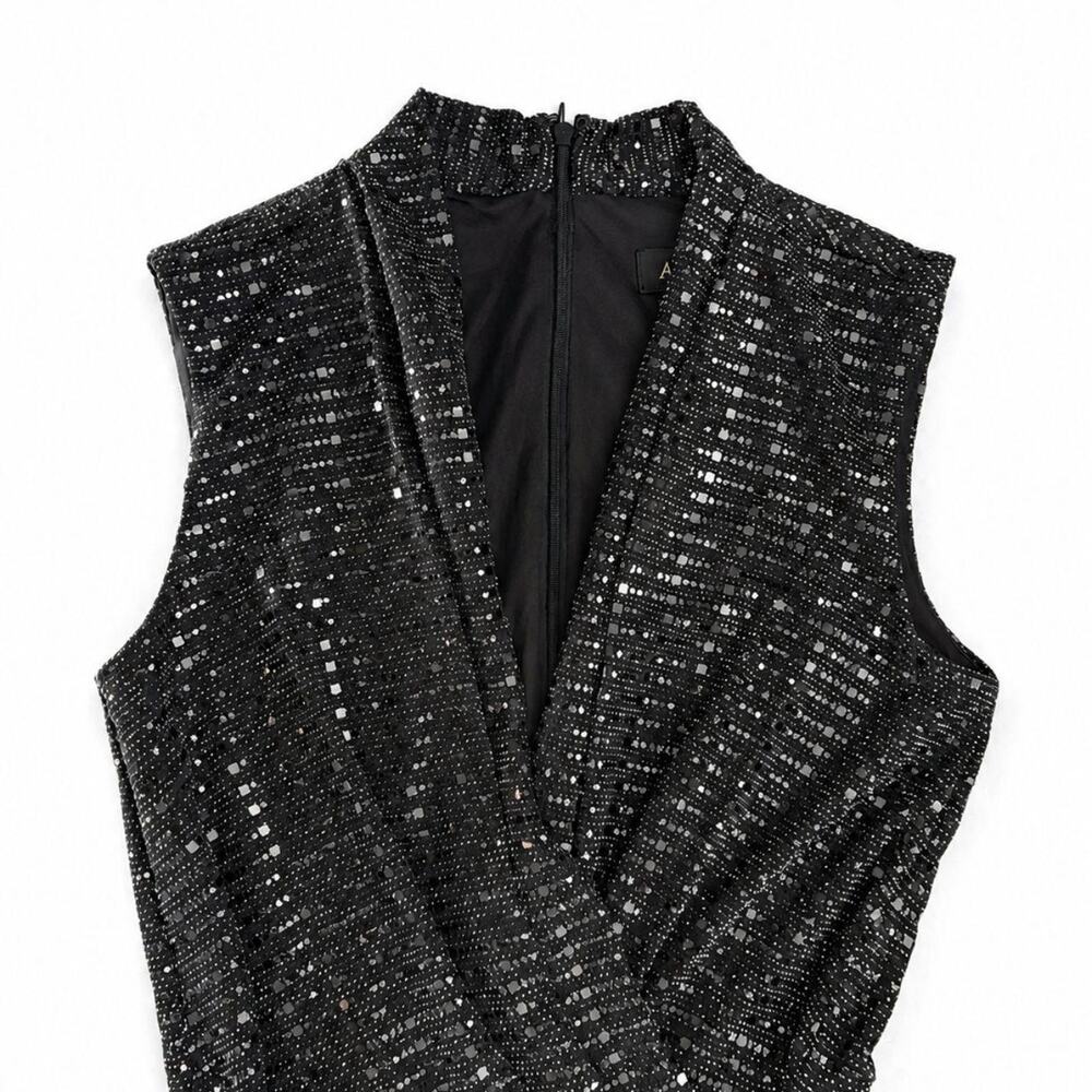 Elegant alexa b all black wide leg